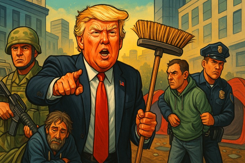 Der große Washington-Wisch – Wenn Trump mit der Nationalgarde Staub saugt