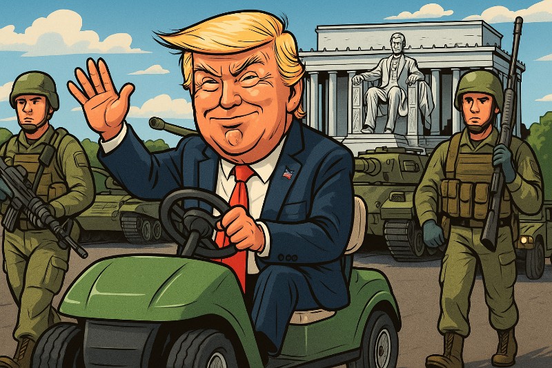 Trumps Hauptstadt-Notstand – Wenn der Sheriff in der Stadt ist, aber nur fürs Selfie