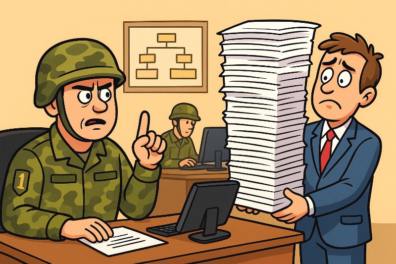 Die Bundeswehr – Jetzt auch mit Bürokratie im Tarnanzug!