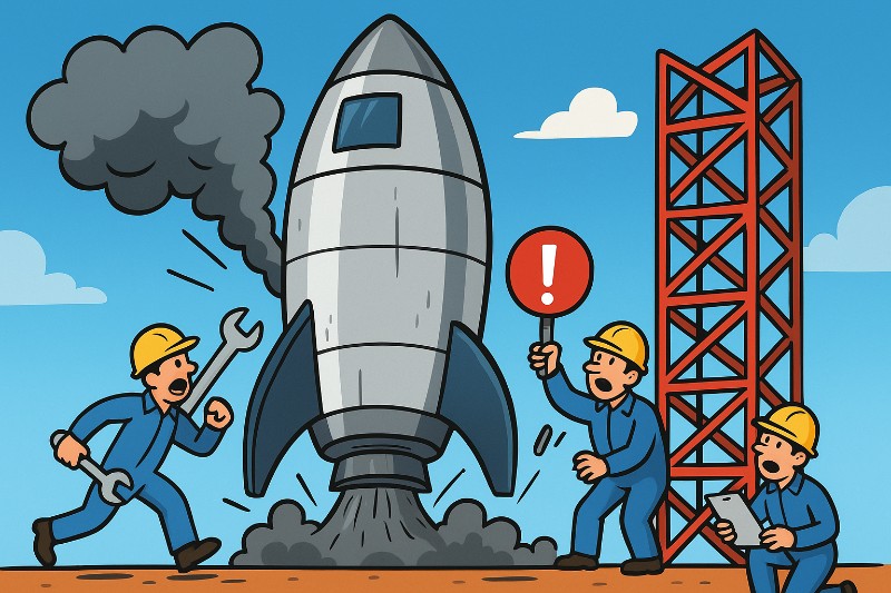 Starship hebt nicht ab – Musks Raketenprogramm bleibt am Boden der Tatsachen