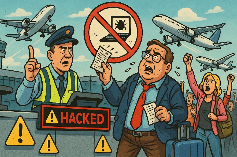 Cyberangriff auf Flughäfen – Europas Himmel fliegt, aber ohne Flieger