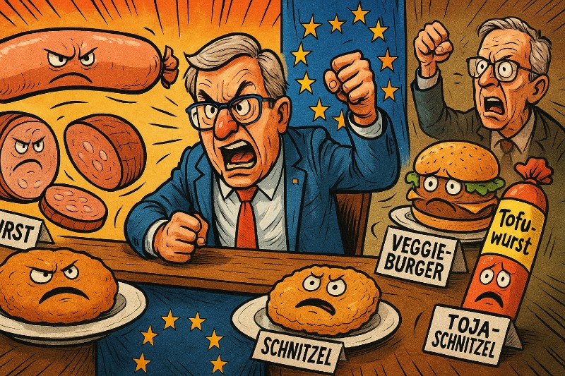 „Make Schnitzel Great Again – oder: Wie Brüssel das Soja-Schwein durchs Dorf treibt“