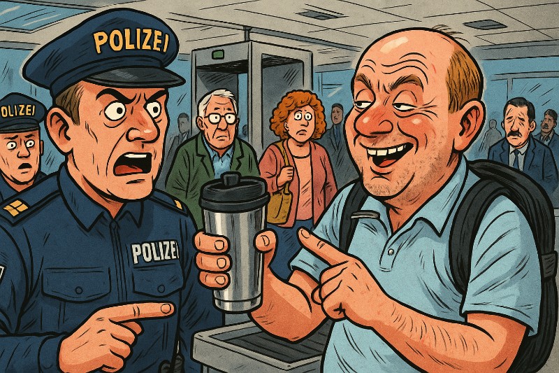 Bombenbier am Flughafen – Wenn deutsches Sicherheitsdenken auf flüssigen Humor trifft