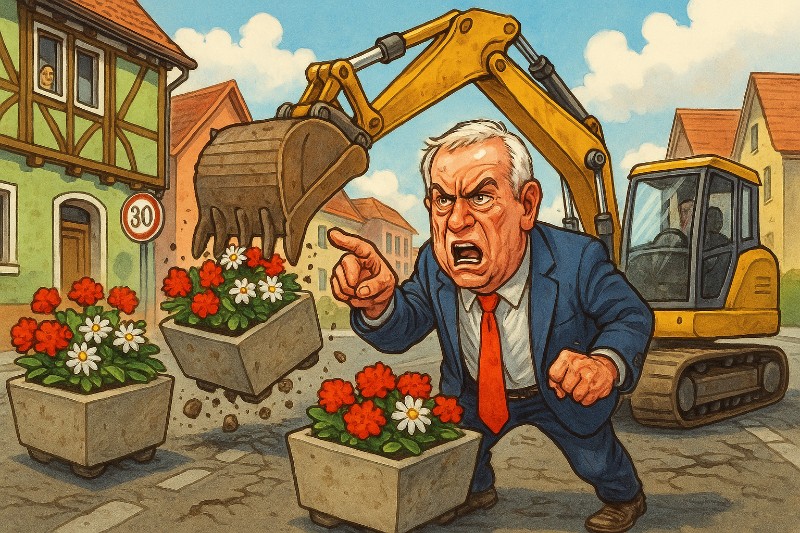 Die Kübelschlacht von Schwanau – Wenn ein Unternehmer gegen die Blumendiktatur rebelliert