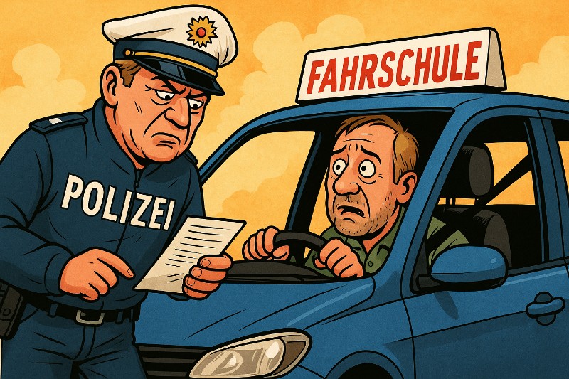 Fahrschule Rotlicht – Wenn der Lehrer selbst Nachsitzen muss
