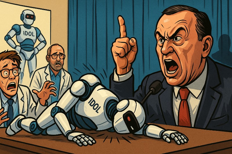 Russlands Super-Roboter „Idol“ fällt hin – und der Kreml fällt komplett aus allen Wolken