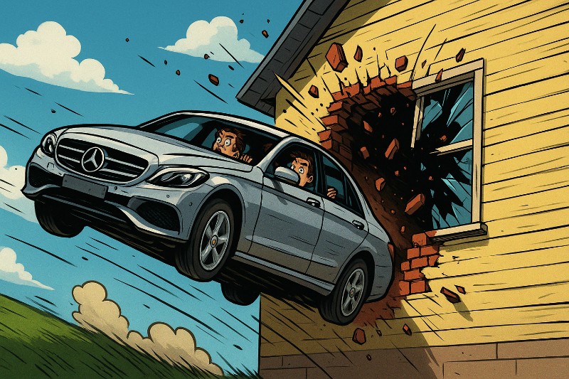 Der Mercedes-Meteorit von Osnabrück – Ronald Tramp über den ersten fliegenden Fahranfänger Deutschlands