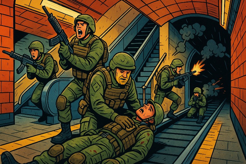 U-Bahn Undercover – Ronald Tramp über die filmreifste Bundeswehr-Show seit Erfindung des Tarnflecks