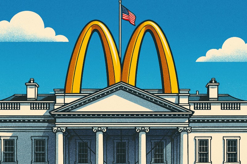 Der größte Werbespot der Menschheitsgeschichte: Trump, McDonald’s und der heilige Frittenschrein