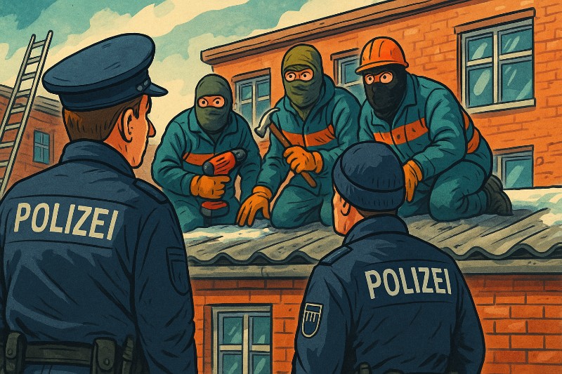 Die Vermummten vom Schuldach – Wenn Deutschland vor Bauarbeitern zittert