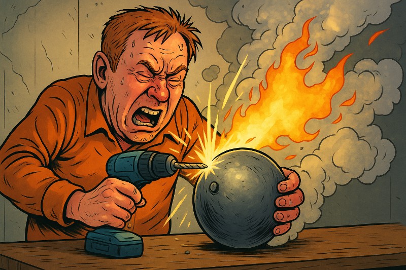 Der Mann, der eine mysteriöse Metallkugel fand – und dachte, er wäre MacGyver