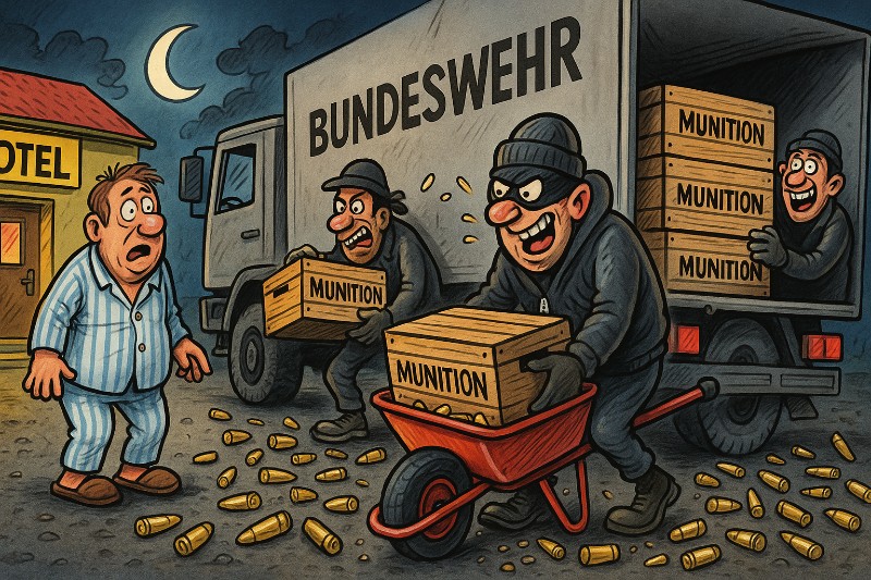 Wie man 20.000 Schuss Munition klaut – und die Bundeswehr es erst merkt, wenn der Kaffee schon kalt ist