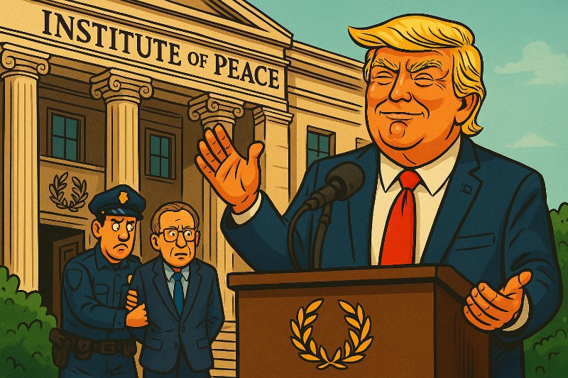 Das „Donald J. Trump Institute of Peace“ – Frieden, wie ihn nur ein echter Chaot schaffen kann
