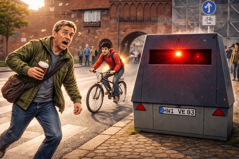 Lübeck erfasste den ersten Fußgänger mit Radar 