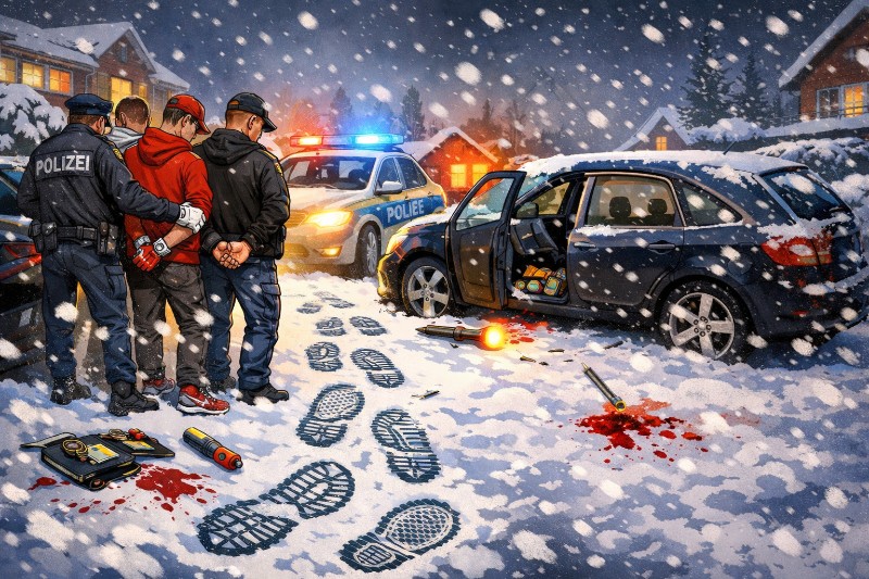 Schneespuren des Scheiterns