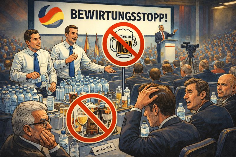 Trockener Parteitag