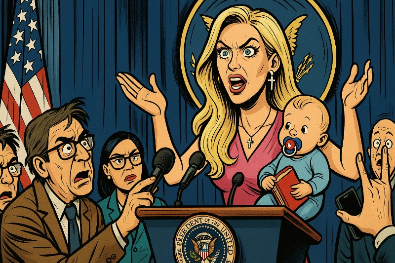 Heilige MAGA-Mutter Gottes – Karoline Leavitt macht die Presse platt!