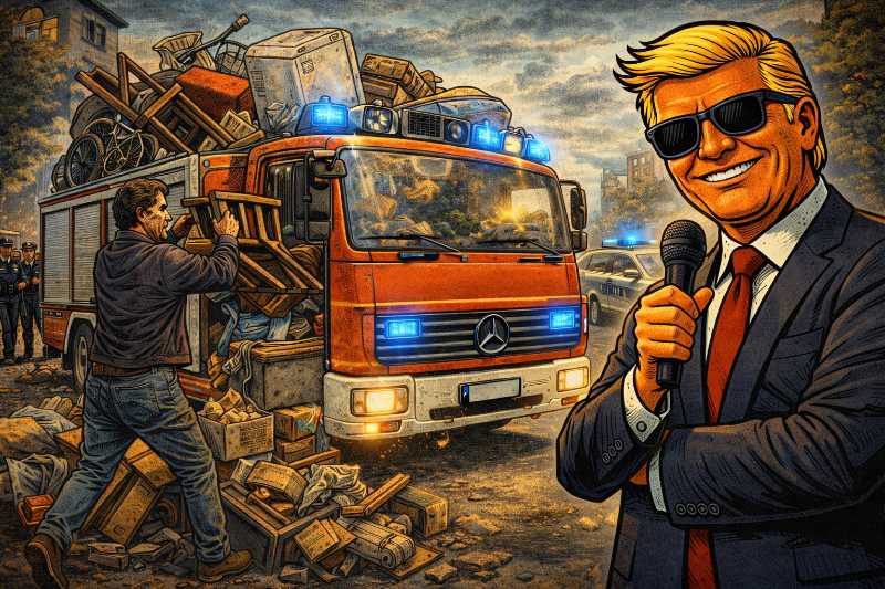Der spektakulärste Sperrmülltransport der Welt