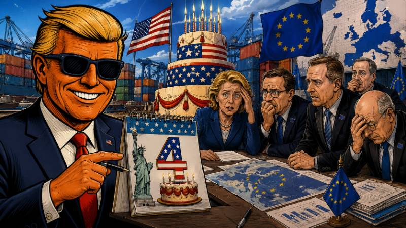 Trump setzt EU Frist zum US Geburtstag