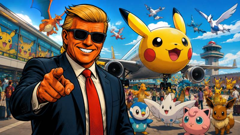 Grafik: Der erste Pokémon-Flughafen der Welt eskaliert