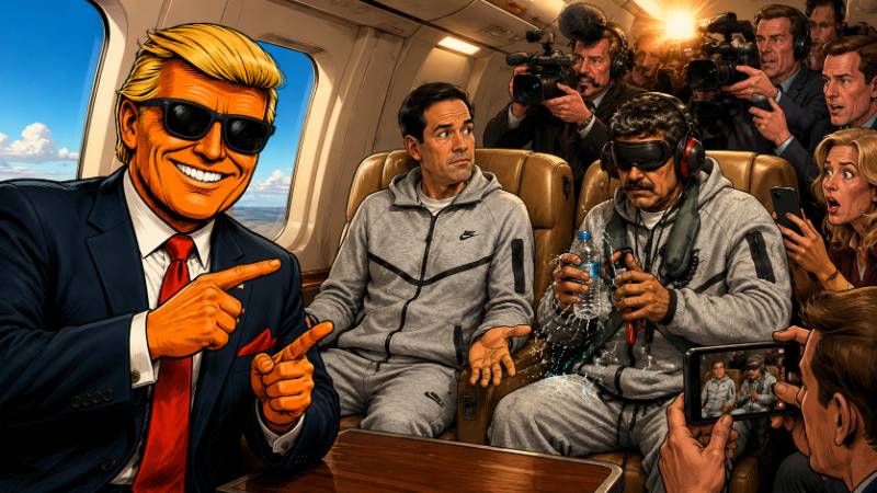 Grafik: Marco Rubio sorgt im Nike-Look für Chaos