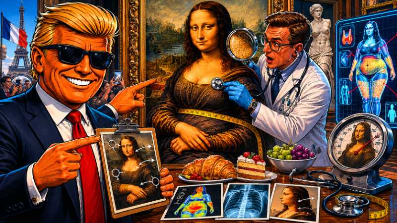 Grafik: Die Mona Lisa bekommt plötzlich eine medizinische Diagnose
