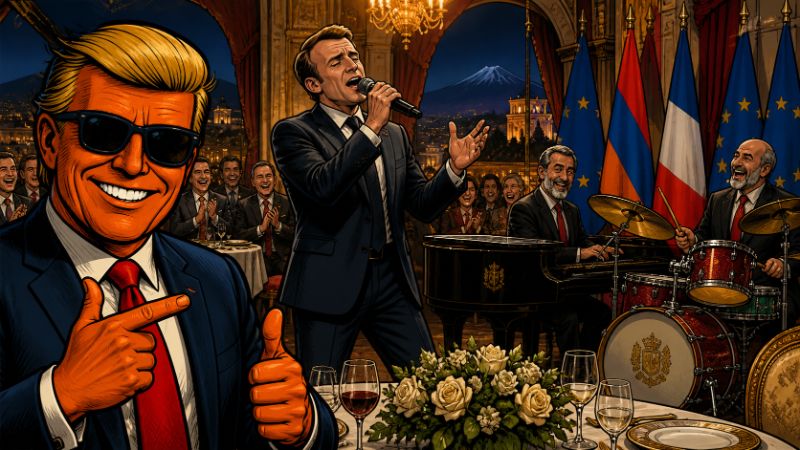 Grafik: Staatsbankett wird plötzlich zur Musikshow