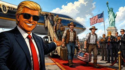 Ronald Tramp enthüllt: Trump baut jetzt ein Weißes Haus für Weiße Südafrikaner