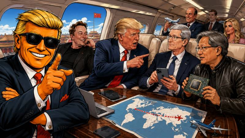 Grafik: Trump nennt Tim Cook plötzlich „Tim Apple“