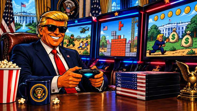 Grafik: White House Arcade - Politik jetzt mit Highscore