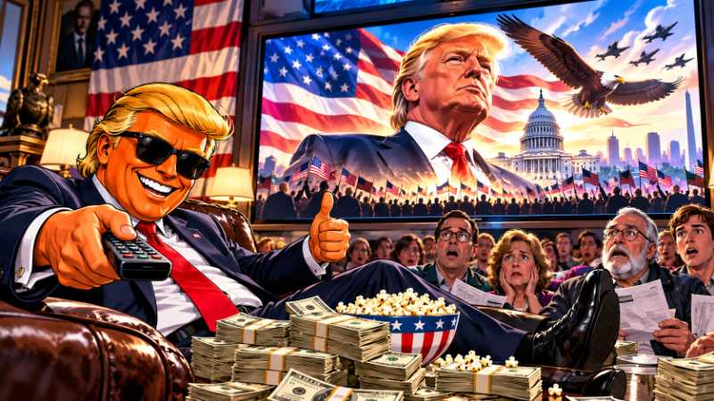 Grafik: Trump-Werbung? Nein, natürlich nur Bürgerservice!