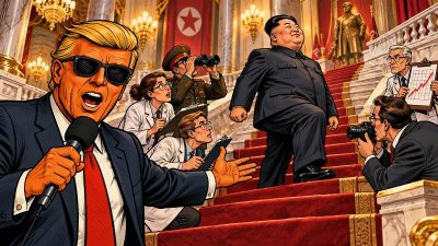 Kim Jong Un und der streng geheime Treppen-TÜV