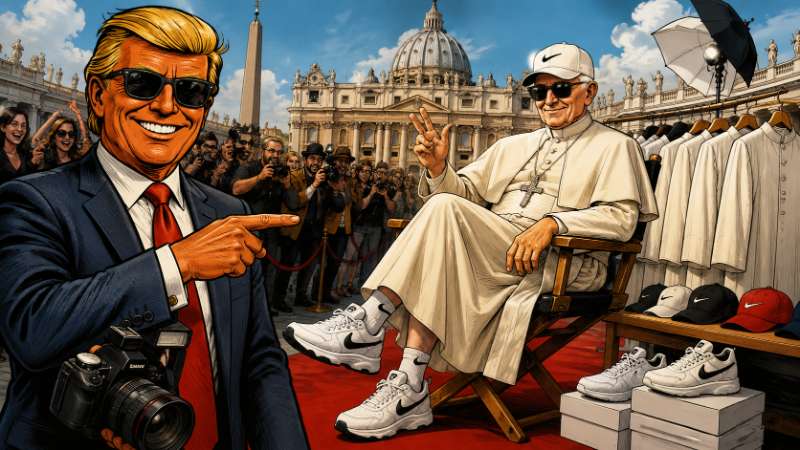 Grafik: Der Papst wird zur Mode-Ikone