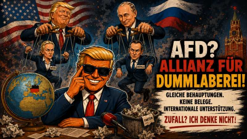 Grafik: AfD? Willkommen bei der Allianz für Dummlaberei
