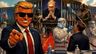 Putins große Schnupfen-Festung: Zutritt nur mit Nasenabstrich