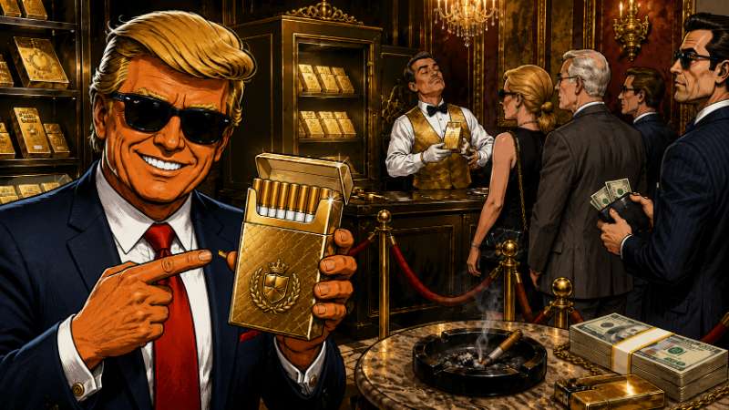 Grafik: Die Goldene Zigarette