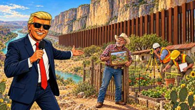  Trumps Mauer braucht Platz: Freiheit bitte räumen!