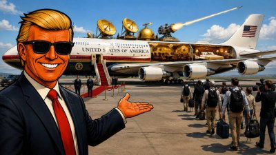 Trumps fliegender Palast muss nochmal in die Werkstatt – Raketenabwehr leider nur optional