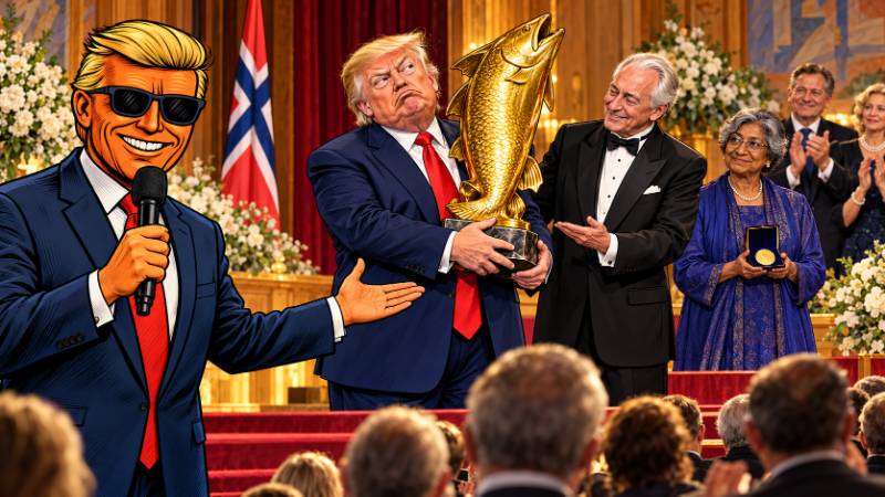 Grafik: Trump und der Nobelpreis - Der goldene Trostlachs