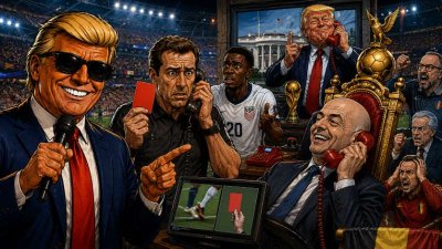 Donald, die FIFA und die rote Telefonkarte
