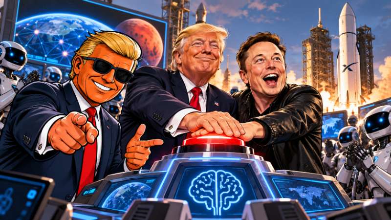 Grafik: SpaceXSI - Trump und Musk erfinden Intelligenz neu