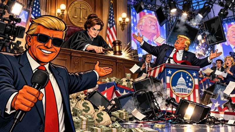 Grafik: Trump-Werbung auf Kosten der Steuerzahler?