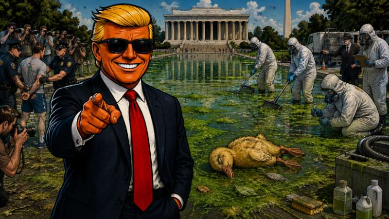 Grafik: Amerikas berühmtester Teich schlägt wieder zu