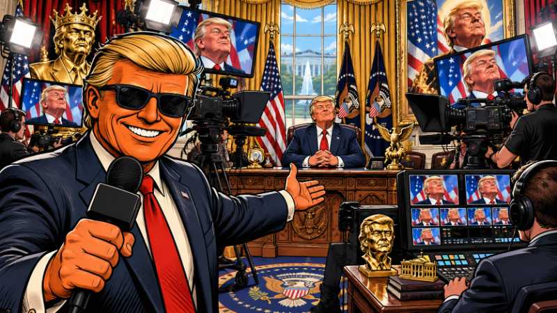 Grafik: Trump TV - Fernsehen ohne störende Journalisten