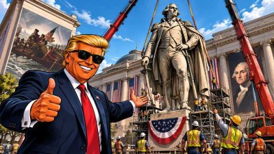 Washington XXL: Trump bestellt Geschichte jetzt in 30 Fuß