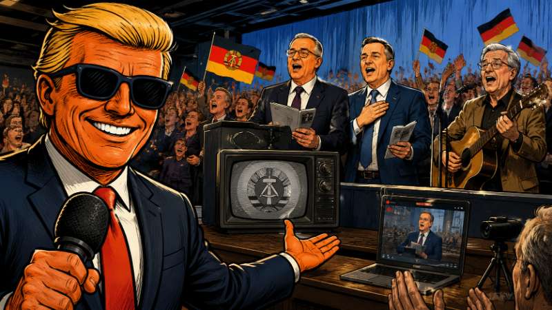 Ronald Tramp: Hymnen, Livestreams und Politik