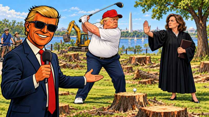 Grafik: Trump schlägt ab, die Richterin stoppt