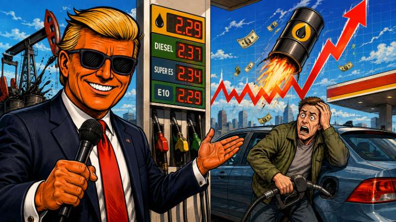 Grafik: Der verschwundene Billigsprit mit Ronald Tramp