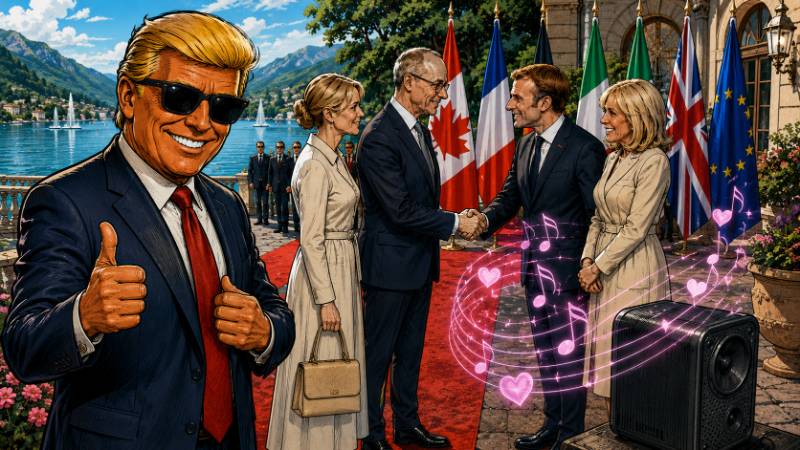 Grafik: Macrons Playlist verändert die Weltpolitik