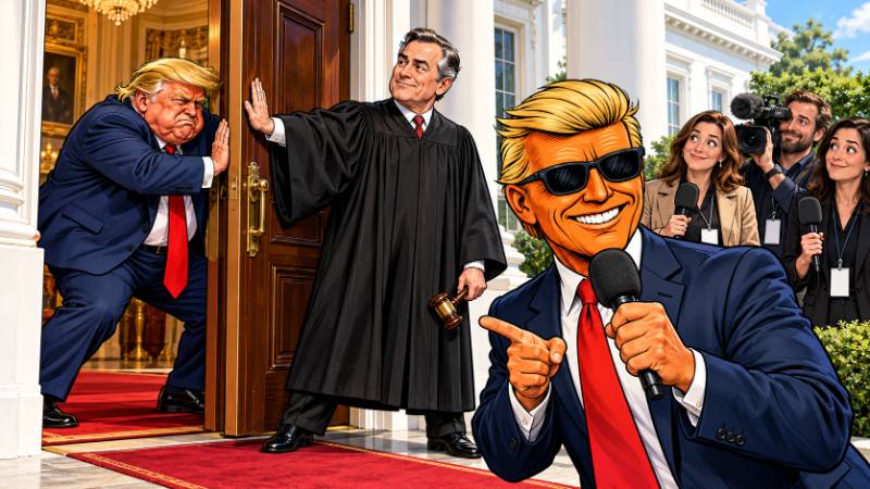Grafik: Trump gegen die Presse: Zutritt nur mit Begeisterung